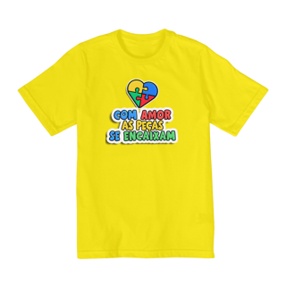 Nome do produto Camiseta Infantil Com Amor As Peças Se Encaixam