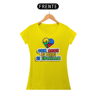 Nome do produto Camiseta Baby Long Com Amor As Peças Se Encaixam