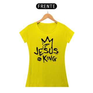 Nome do produto Camiseta Baby Long - Jesus Is King