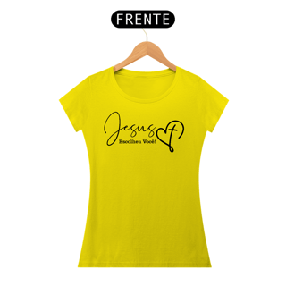 Nome do produto Camiseta Baby Long - Jesus Escolheu Você