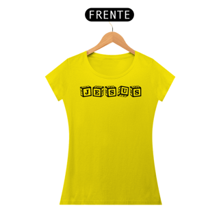 Nome do produto Camiseta Baby Long - Jesus - Escrita em Forma de Dados