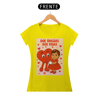 Nome do produto Camiseta Baby Long - Doe Órgãos - Doe Vidas