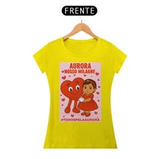 Nome do produto Camiseta Baby Long - Aurora - Nosso Milagre - #TODOSPELAAURORA