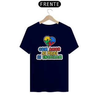 Nome do produto Camiseta Unissex Com Amor As Peças Se Encaixam