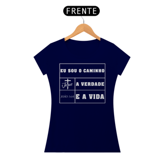 Nome do produto Camiseta Baby Long - Jesus - Eu Sou O Caminho - A Verdade - A Vida 