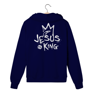 Nome do produto Moletom Com Zíper - Jesus Is King