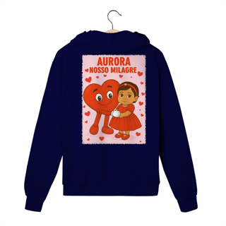 Nome do produto Moletom Canguru Com Zíper - Aurora - Nosso Milagre