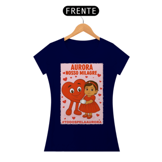 Nome do produto Camiseta Baby Long - Aurora - Nosso Milagre - #TODOSPELAAURORA