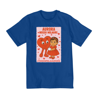 Nome do produto Camiseta Infantil Unissex 10 a 14 Anos - Aurora - Nosso Milagre - #TODOSPELAAURORA