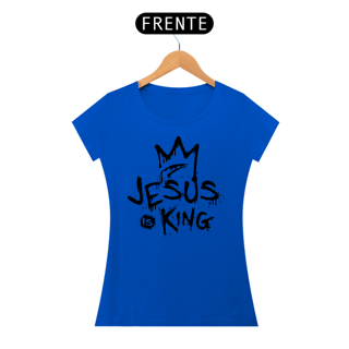 Nome do produto Camiseta Baby Long - Jesus Is King