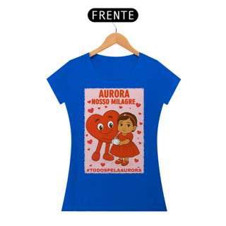 Nome do produto Camiseta Baby Long - Aurora - Nosso Milagre - #TODOSPELAAURORA