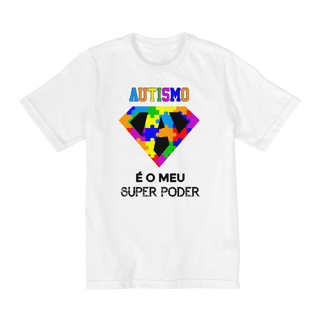 Nome do produto Camiseta Infantil Autismo É O Meu Super Poder