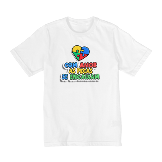 Nome do produto Camiseta Infantil Com Amor As Peças Se Encaixam