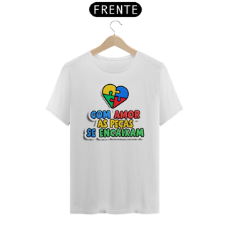 Nome do produto Camiseta Unissex Com Amor As Peças Se Encaixam