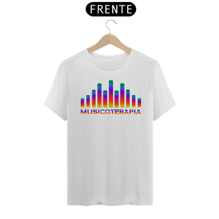 Nome do produto Camiseta Unissex Musicoterapia - Versão Estampa Colorida