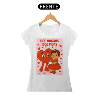 Nome do produto Camiseta Baby Long - Doe Órgãos - Doe Vidas