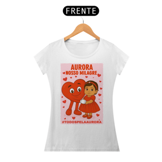 Nome do produto Camiseta Baby Long - Aurora - Nosso Milagre - #TODOSPELAAURORA
