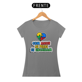 Nome do produto Camiseta Baby Long Com Amor As Peças Se Encaixam