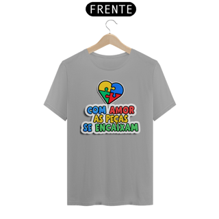 Nome do produto Camiseta Unissex Com Amor As Peças Se Encaixam