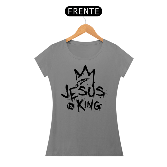 Camiseta Baby Long - Jesus Is King