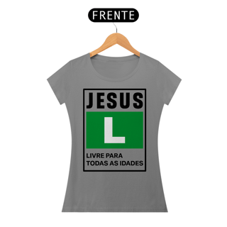 Nome do produto Camiseta Baby Long - Jesus - Classificação - Livre Para Todas as Idades
