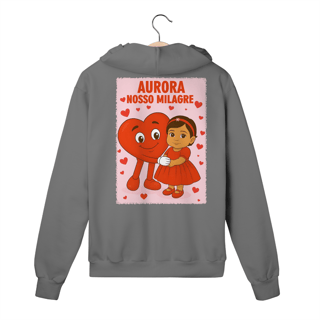 Nome do produto Moletom Canguru Com Zíper - Aurora - Nosso Milagre