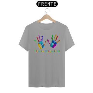 Nome do produto Camiseta Unissex - Terapia Ocupacional - Mãos Mancha de Tinta