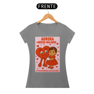 Nome do produto Camiseta Baby Long - Aurora - Nosso Milagre - #TODOSPELAAURORA