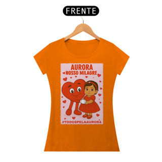 Nome do produto Camiseta Baby Long - Aurora - Nosso Milagre - #TODOSPELAAURORA
