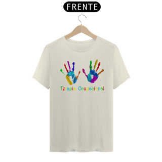 Nome do produto Camiseta Unissex Prime - Terapia Ocupacional - Mãos Mancha de Tinta