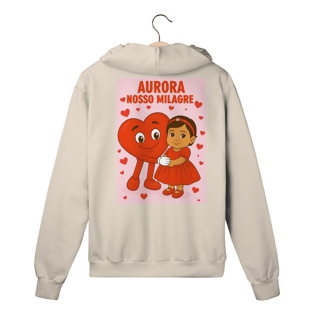 Nome do produto Moletom Canguru Com Zíper - Aurora - Nosso Milagre