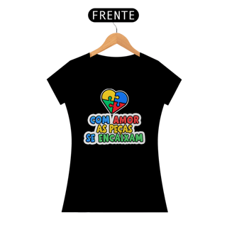 Nome do produto Camiseta Baby Long Com Amor As Peças Se Encaixam