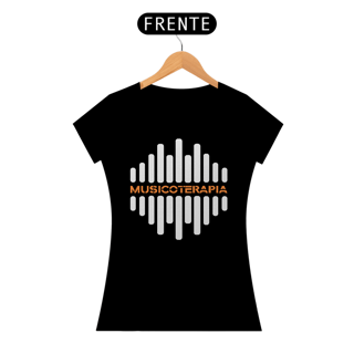 Nome do produto Camiseta Baby Long Musicoterapia - Versão Estampa Branca