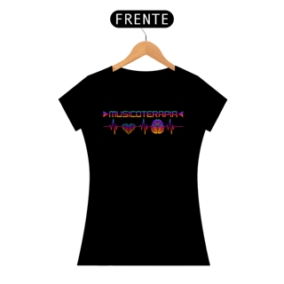 Nome do produto Camiseta Baby Long Musicoterapia Batimentos Cardíacos Conexão Coração e Cérebro - Versão Estampa Colorida