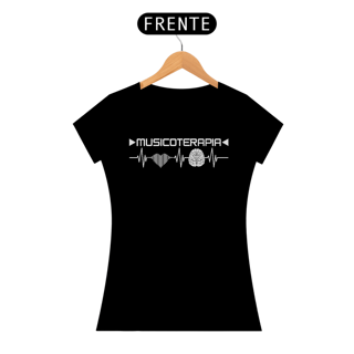 Nome do produto Camiseta Baby Long Musicoterapia Batimentos Cardíacos Conexão Coração e Cérebro - Versão Estampa Branca