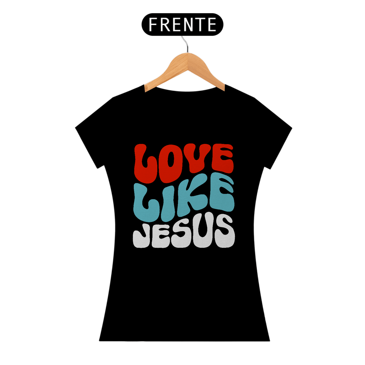 Nome do produto: Camiseta Baby Long - Love Like Jesus