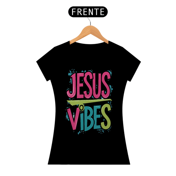 Camiseta Baby Long - Jesus Vibes