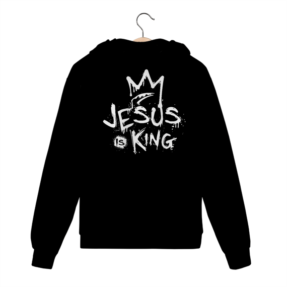 Moletom Com Zíper - Jesus Is King