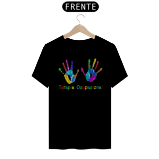 Nome do produto Camiseta Unissex - Terapia Ocupacional - Mãos Mancha de Tinta