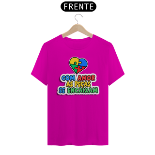 Nome do produto Camiseta Unissex Com Amor As Peças Se Encaixam