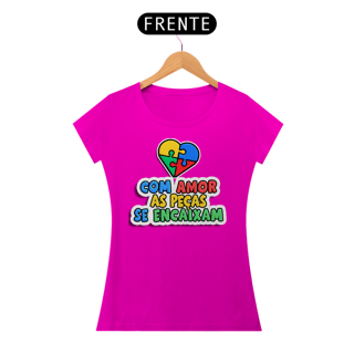 Nome do produto Camiseta Baby Long Com Amor As Peças Se Encaixam