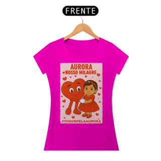 Nome do produto Camiseta Baby Long - Aurora - Nosso Milagre - #TODOSPELAAURORA