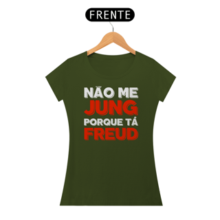 Nome do produto Camiseta Baby Long Não Me Jung Porque Tá Freud