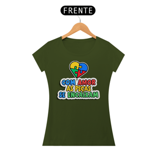 Nome do produto Camiseta Baby Long Com Amor As Peças Se Encaixam