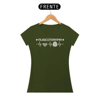 Nome do produto Camiseta Baby Long Musicoterapia Batimentos Cardíacos Conexão Coração e Cérebro - Versão Estampa Branca