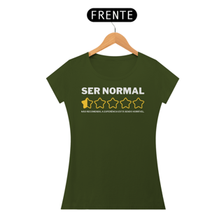Nome do produto Camiseta Baby Long - Ser Normal - Não Recomendo