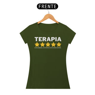 Nome do produto Camiseta Baby Long - Terapia - Eu Recomendo
