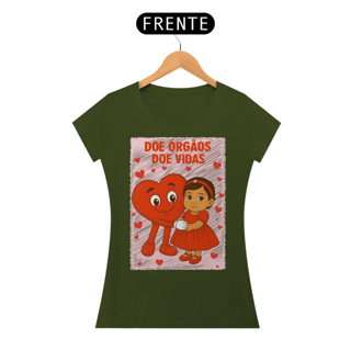 Nome do produto Camiseta Baby Long - Doe Órgãos - Doe Vidas