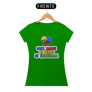 Nome do produto Camiseta Baby Long Com Amor As Peças Se Encaixam