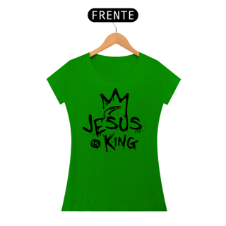 Nome do produto Camiseta Baby Long - Jesus Is King